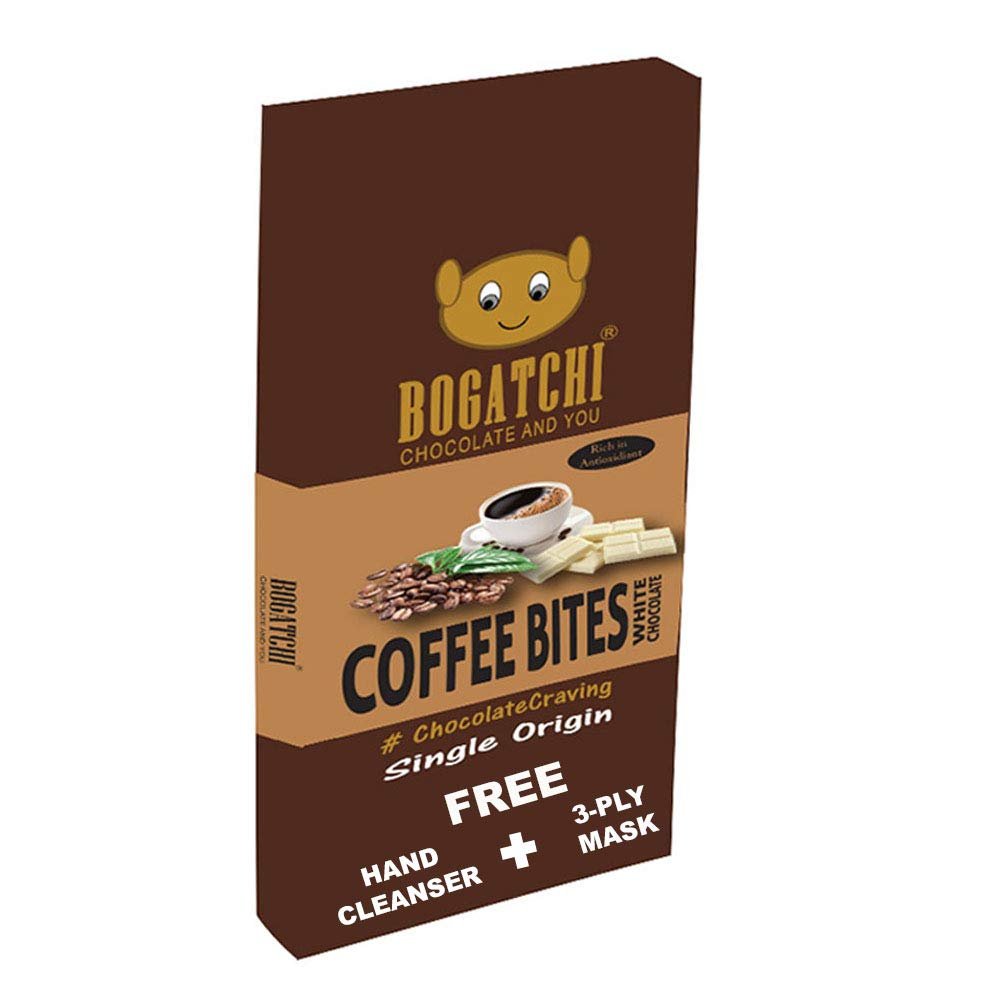 BOGATCHI Coffee Chocolate | Gluten Free | Premium Blend Coffee Energy bar , Bar 80 gm