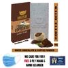 BOGATCHI Coffee Chocolate | Gluten Free | Premium Blend Coffee Energy bar , Bar 80 gm view 2