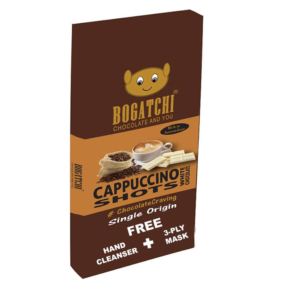 BOGATCHI Cappuccino Chocolate Bar | Gluten Free | Energy bar , 80g