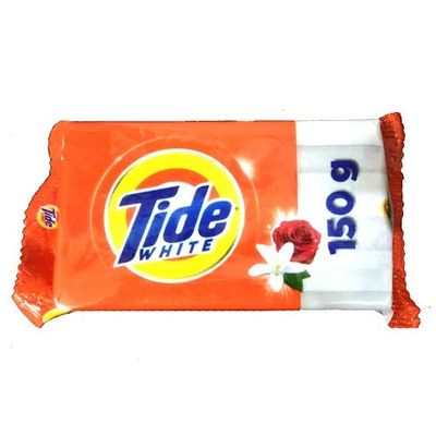Tide white Detergent Bar Soap, 80g+50g Free