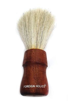 Foreign Holics Wooden Hair Shaving Brush For Men Natural Bristle Pack of 1