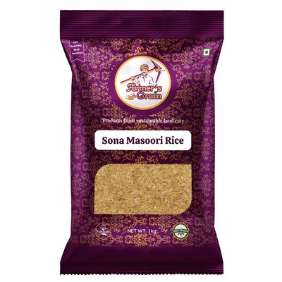 Farmer's Grain Organic Sona Masoori Rice (1 kg)