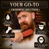 LIBERHAUS Beard Brush - 100% Boar Bristle - Men's Beard Straightener & Cleaner - Wooden Handle - Detangling & Styling - Men's Grooming view 4