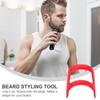 EXCEART 2pcs Goatee Beard Shaper Beard Styling Tool Beard Shaping Edge Up Tool Shaving Trimming Kit For Men Fits All Self Cut Guide Use Barber Supplies view 4