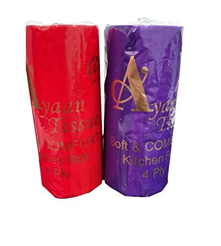 Ayaan tissues Soft and Comfort 4 ply Kitchen Towel roll - 250 grams per roll (Pack of 2)