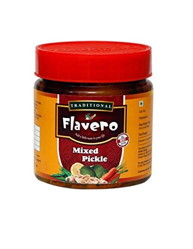Flavero Mixed Pickle (400gm) | Punjabi Mixed Pickle | Enjoy Our 22 Varieties of Pickles | Visit Flavero Store