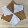 Glus Cotton Roti Wraps Reusable & Washable Cloth Napkins Easily Fits in Tiffin & Lunch Box Roti Cover Pack of 6 (3Yellow+3White, Medium) view 1