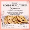 Glus Cotton Roti Wraps Reusable & Washable Cloth Napkins Easily Fits in Tiffin & Lunch Box Roti Cover Pack of 6 (3Yellow+3White, Medium) view 3