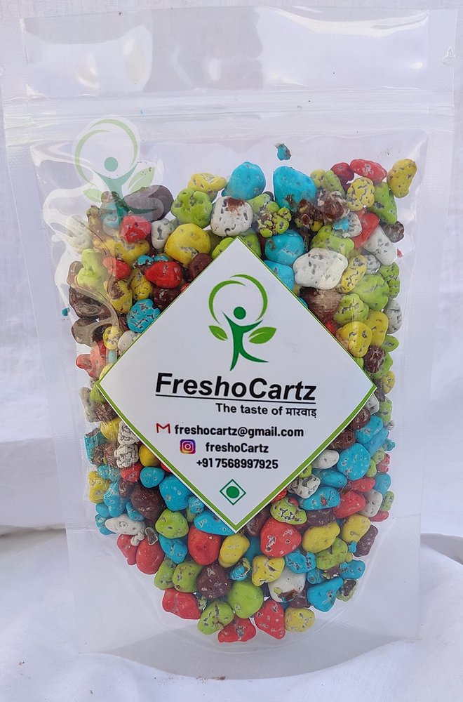 FreshoCartz Stone Rock Candy | Stone Candy Caramels | Marble Chocolate Crackles | Chocolate Candy Beans | Chocolate Munchies (Soft and Crunchy) (3kg)