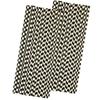 Black and White Check Paper Straws - Race Theme Checkered Flag Drinking Straws - 7.75 Inches - 50 Pack Outside the Box Papers Brand view 1