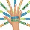 Aya Papaya Ouchie Non-Toxic Printed Bandages Double Combo (40 Pack) - Blue & Orange view 3