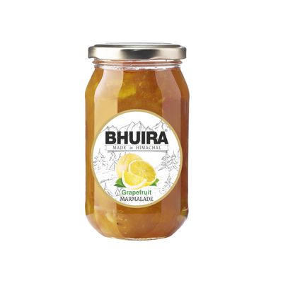 Bhuira Grapefruit Marmalade - 240g | All Natural - No Added Preservatives, Artificial Colors | Handmade Himachal Vegan Spread | Breakfast Toast Jam | Healthy Snack, Guilt-Free