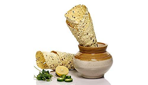 Nature's Bliss Home-Hand Made Spicy Punjabi Moong Papad/Spicy Papad - Appalam 400gm 28-30 Piece Quality Guarnteed