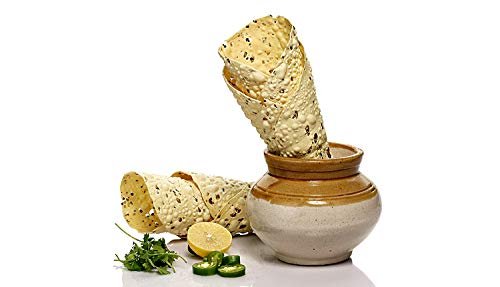 Nature's Bliss Home-Hand Made Spicy Punjabi Moong Papad/Spicy Papad - Appalam 400gm 28-30 Piece Quality Guarnteed