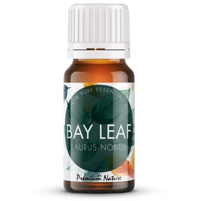 The Premium Nature Bay Leaf Essential Oil for Diffuser & Hair | 100% Natural | Spicy & Herbaceous Scent - Ideal for Candle Making & Aromatherapy, 10 mL