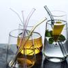 Brilliant Blue Glass Straws by Rustic Horse. Bent 8" x 9.5 mm Pack of 6 with Brush view 4