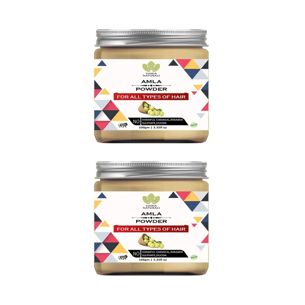 Haria Naturals 100% Pura And Naturals Amla Powder 100 gms (Pack of 2) 200gms