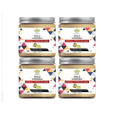 Haria Naturals 100% Pura And Naturals Amla Powder 100 gms (Pack of 4) 400gms