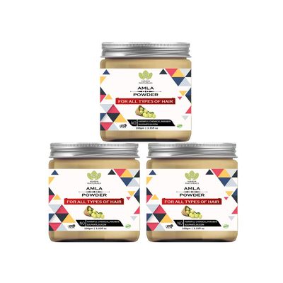 Haria Naturals 100% Pura And Naturals Amla Powder 100 gms (Pack of 3) 300gms