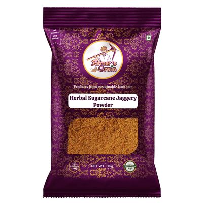 Farmer's Grain Herbal Sugarcane Jaggery Powder (3)