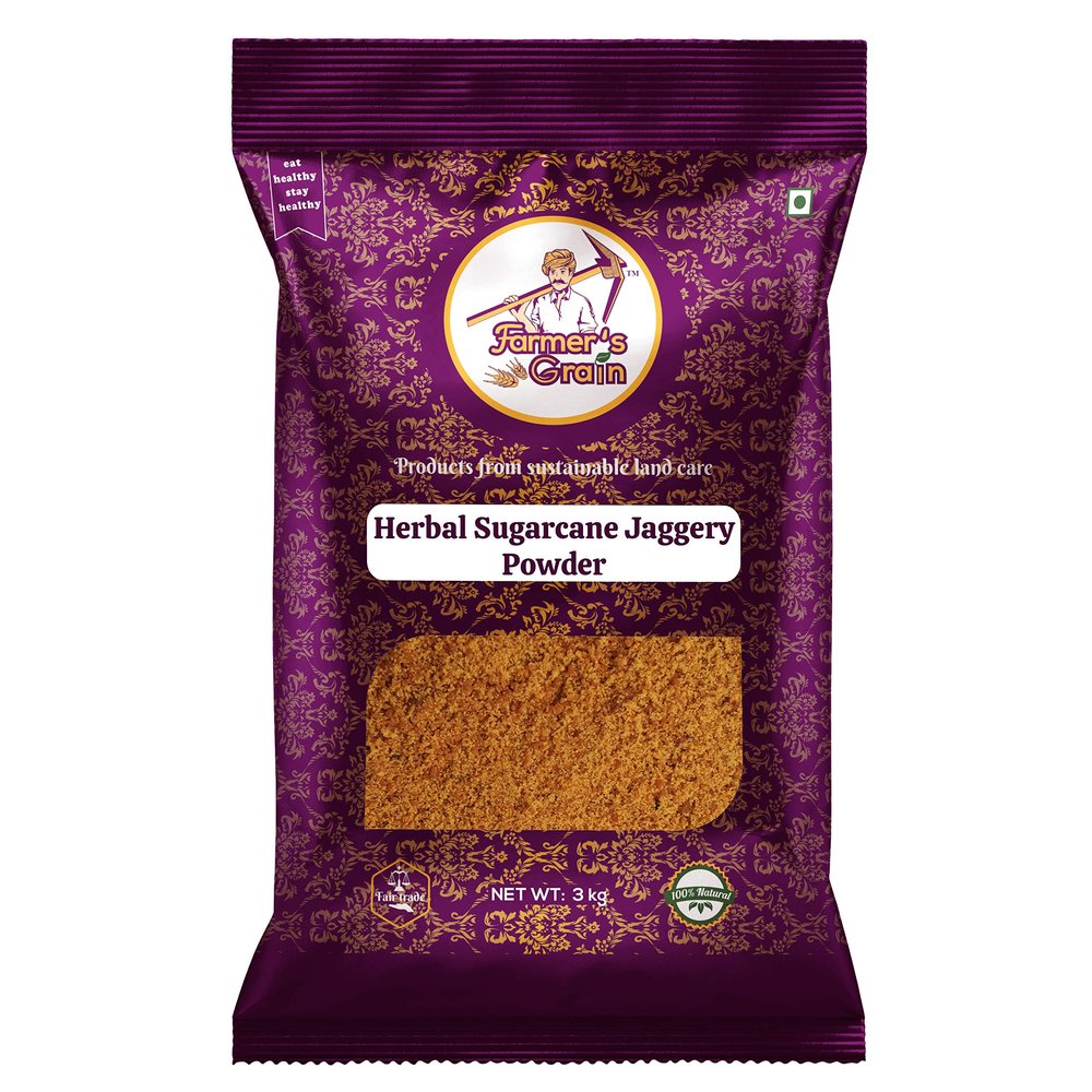 Farmer's Grain Herbal Sugarcane Jaggery Powder (3)