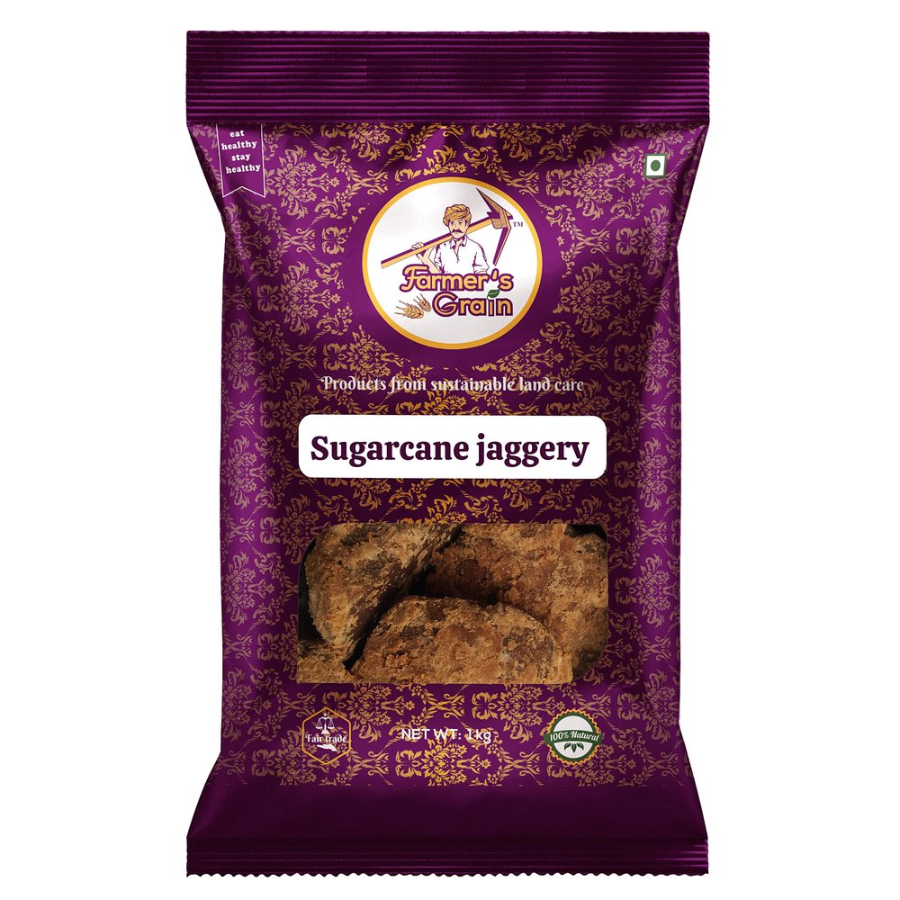 Farmer's Grain Sugarcane Jaggery (1 kg)