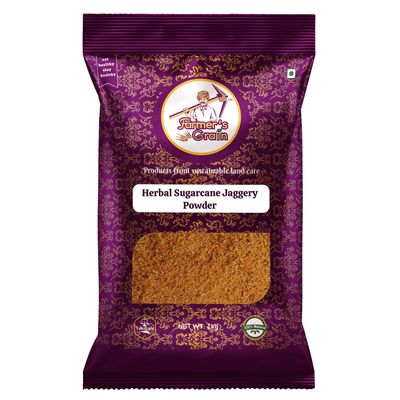 Farmer's Grain Herbal Sugarcane Jaggery Powder (1 kg)