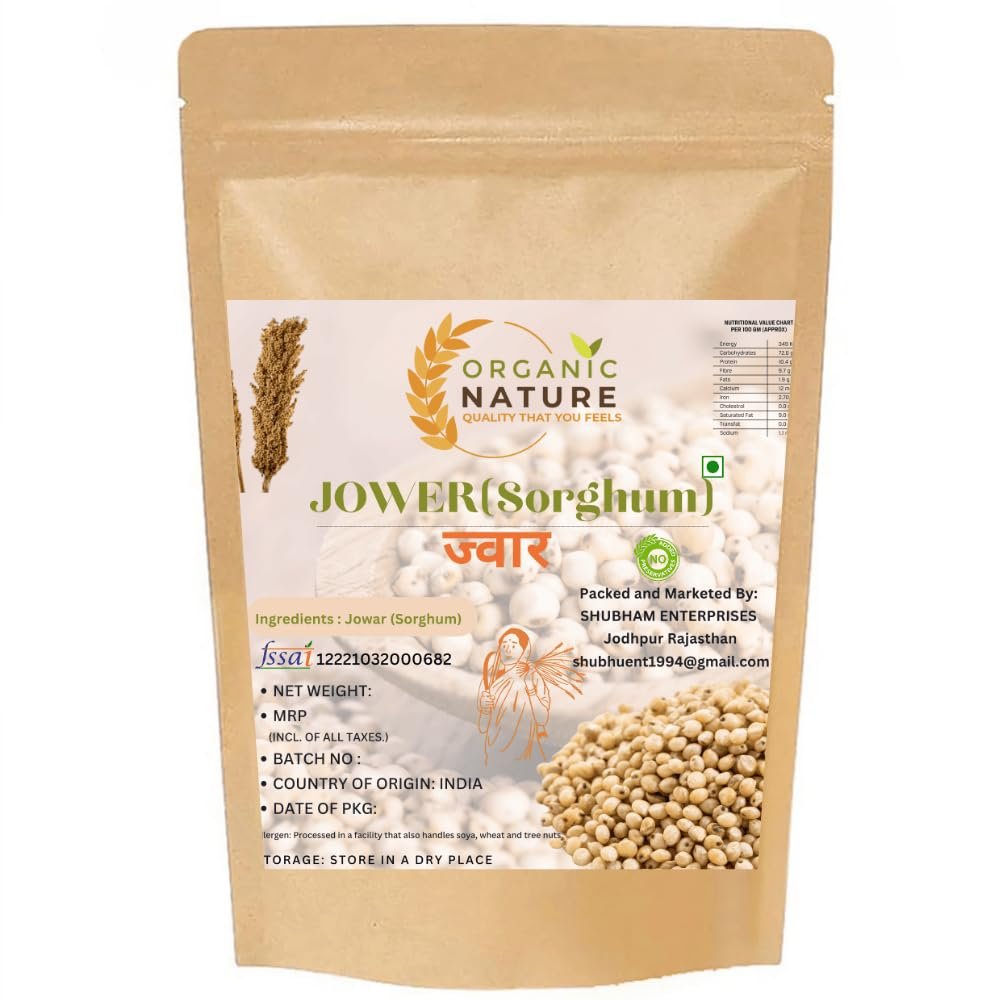 organic nature Whole jowar or sorghum Grain Pearl Millet (pack of 400 gram)