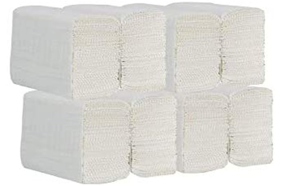 Dhwani Enterprise M Fold Tissue Paper - 1560 Pieces (12 PKT) WITH CHECK DUSTER CLOTH FREE
