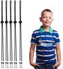 5Pack Adjustable Length Face Cover Lanyard Straps,Breakaway Lanyard with Safety Breakaway Clasp Small Size Ear Saver Holder, Mask Lanyards for Kids Black view 1