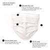 Hyjiva Polypropylene Disposable Surgical Face Mask - 3-Ply, Ear Loop, Nose Strip, Unisex, Ultra-Soft, Super-Breathable (Pack Of 100, White) view 2