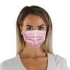 Hyjiva Disposable Face Mask - 3-ply, Ear Loop, Nose Strip, Unisex, Ultra-soft, Super-breathable (Pack of 100, Pink) view 4