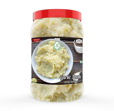 Agri Club Garlic Paste 1kg, Homemade Quality, Naturally Processed, Pure and Natural, No Artificial Flavour Added