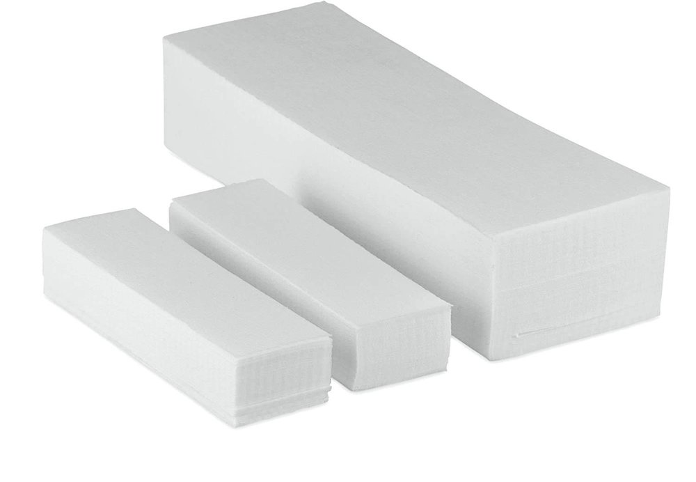 E-DUNIA Non-woven Body Wax Strips, Hair Removal Waxing Strips for Face, Legs, Underarms, Facial Eyebrow, Disposable Large, 200 Pieces (Wax Strip)