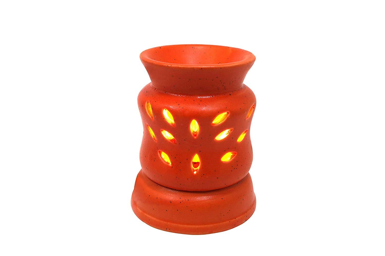Electric Aroma Diffuser with 10+ 10 ml 2 Aroma Oils Each (Lavender Mandarin Orange) Pack of 1 (Color Red)