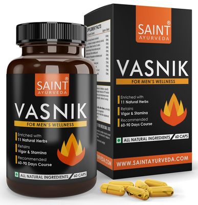 Saint Ayurveda Vasnik Capsules - 30 Days Dosage (60 Capsules)