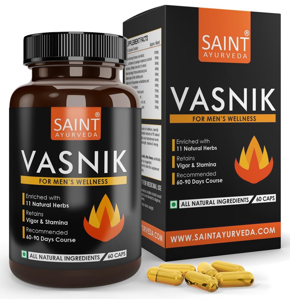 Saint Ayurveda Vasnik Capsules - 30 Days Dosage (60 Capsules)