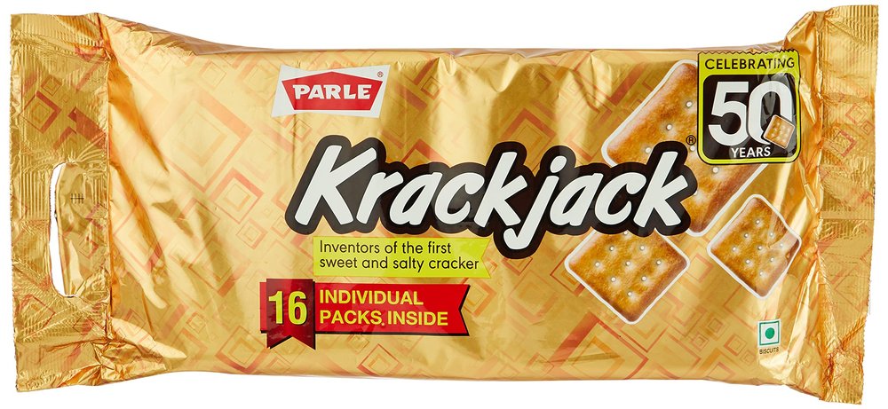 Parle Krackjack The Original Sweet & Salty Crackers 700g / 705.6g (Weight May Vary)