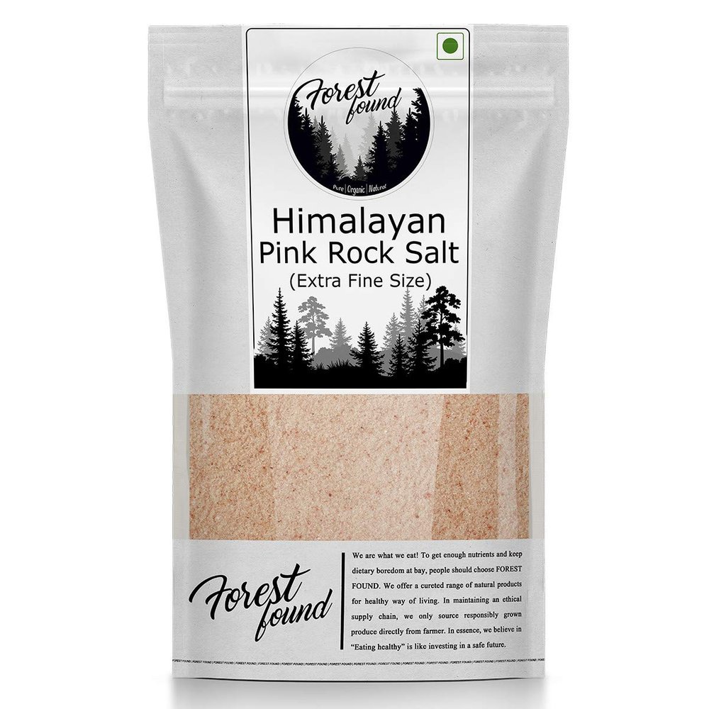 Forest Found Pure Himalayan Pink Salt Powder Edible, Sand-Free, Rich in Trace Minerals, Low Sodium, Food Grade, Ideal for Cooking & Health Seasoning & Health Benefits (900g)