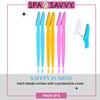 Spa Savvy 6Pcs Eyebrow Razors - Dermaplane Razor for Women Face for Trimming and Shaping, Multipurpose Exfoliating Face Razor and Eyebrow Shaper with Protective Skin Guard view 2