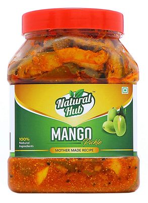 Natural Hub Mother Made Mango Pickle, Aam Ka Achar, Swaad Ghar Ka (Mango Pickle, 1 Kg)