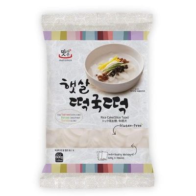Matamun Instant Rice Cake -Slice Type 600g (3 x 200g) Pack, Non-Frozen, The Prodcut of Korea (Imported)