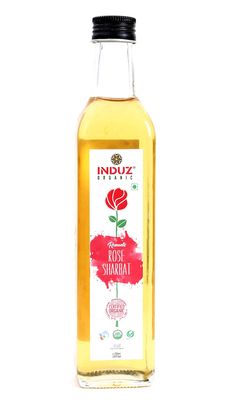 Induz Organic Romantic Rose Sharbat, 700ml