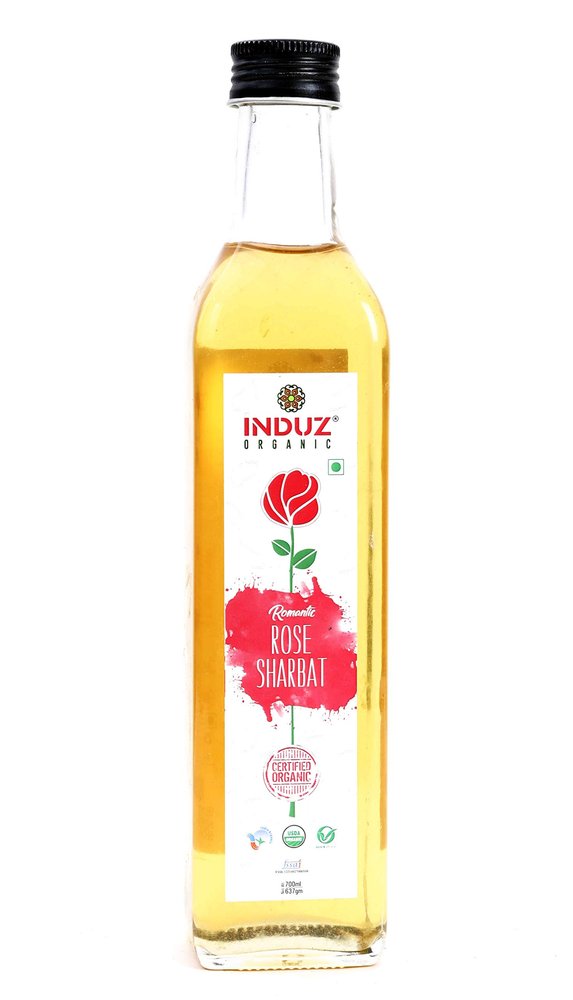 Induz Organic Romantic Rose Sharbat, 700ml