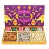 BOGATCHI Diwali Dry Fruits Gift Hampers with Diwali Chocolate Crackers , Cashews, Roastd Almonds, Paan Raisins, 250g view 1
