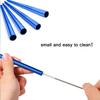 Ash & Roh - Reusable Stainless Steel Drinking Straws,8.5 Inches (2 Bend & 2 Straight Straws, 1 Cleaning Brush) (SKY BLUE) view 2