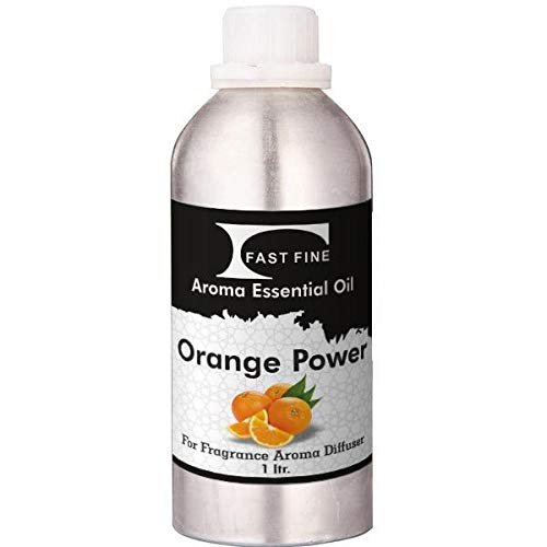 FAST FINE Orange Power Diffuser Aroma Essential Oil long lasting Aroma Perfume (Pack of 1 liter)