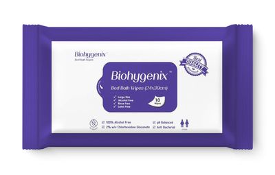 BioHygenix Bed Bath Wipes Pack of 1