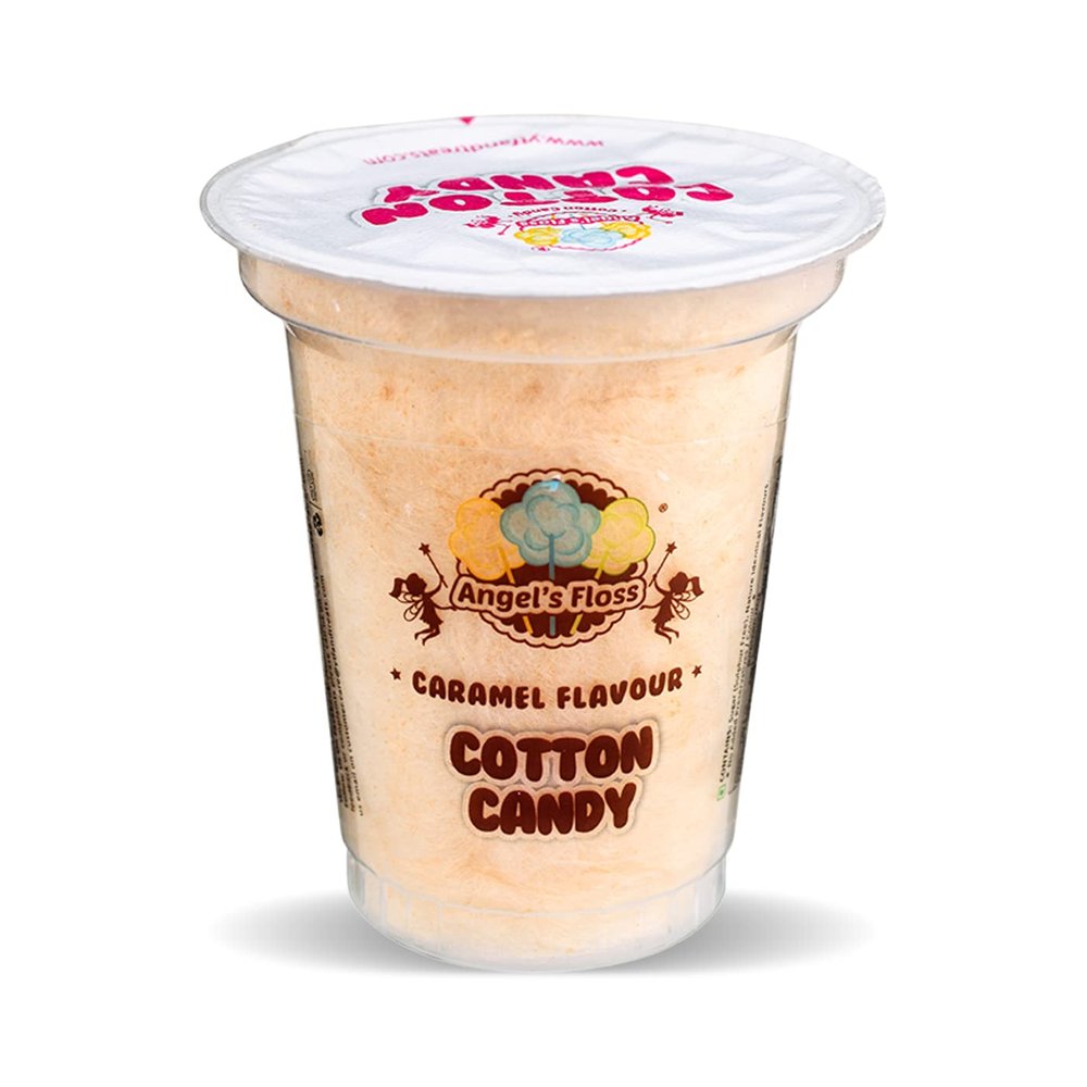 Angels Floss Cotton Candy's / Candy Floss / Buddhi Ke Baal - Caramel Flavour (12 GMS Each, Pack of 12 Units)