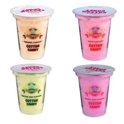Angels Floss - Cotton Candy's - 12 gms Each - Pack of 12 (6 Bubble Gum + 2 Kaccha Aam + 2 Caramel + 2 Paan)